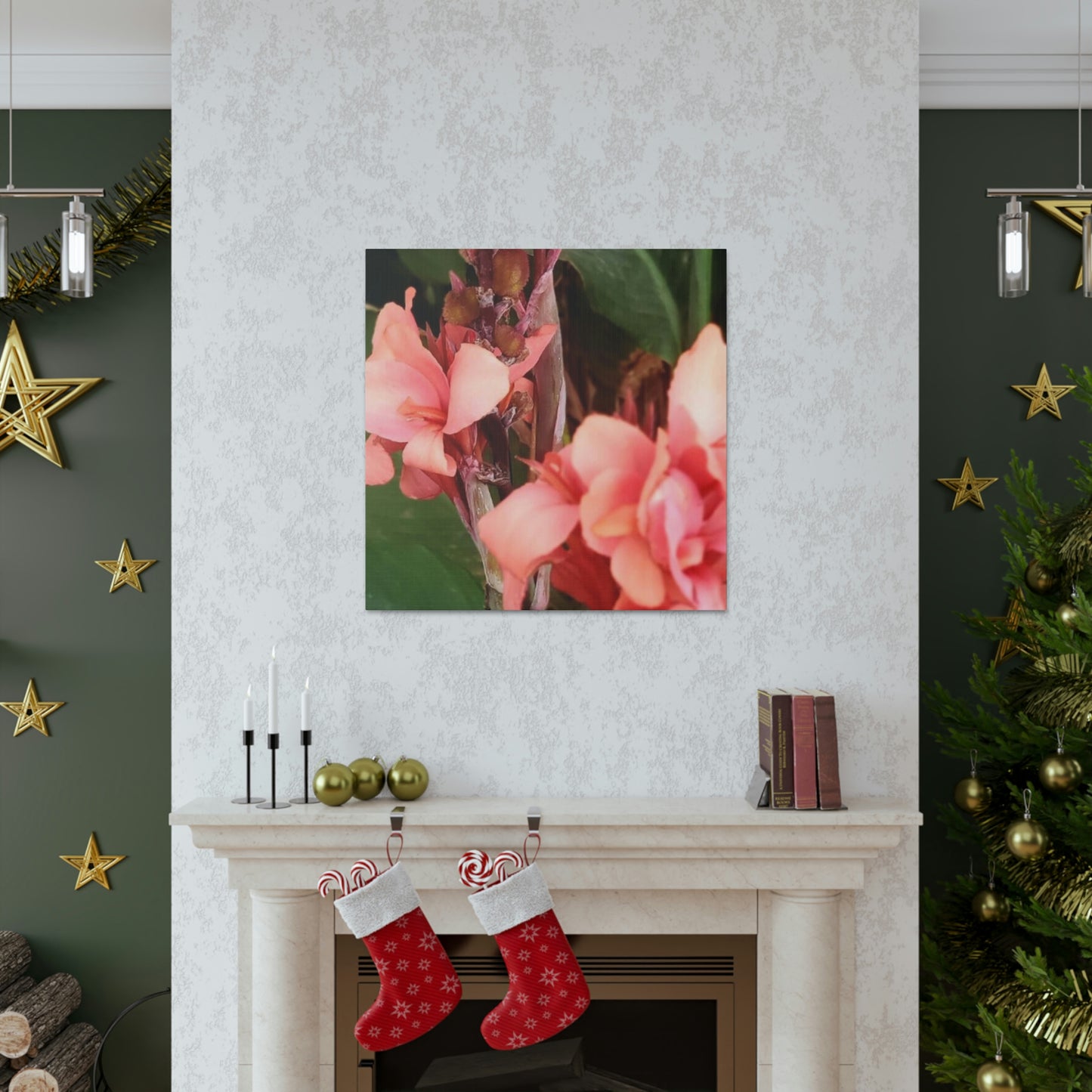 Art Prints & Wall Art, Canvas Gallery with Pink Canna Flower