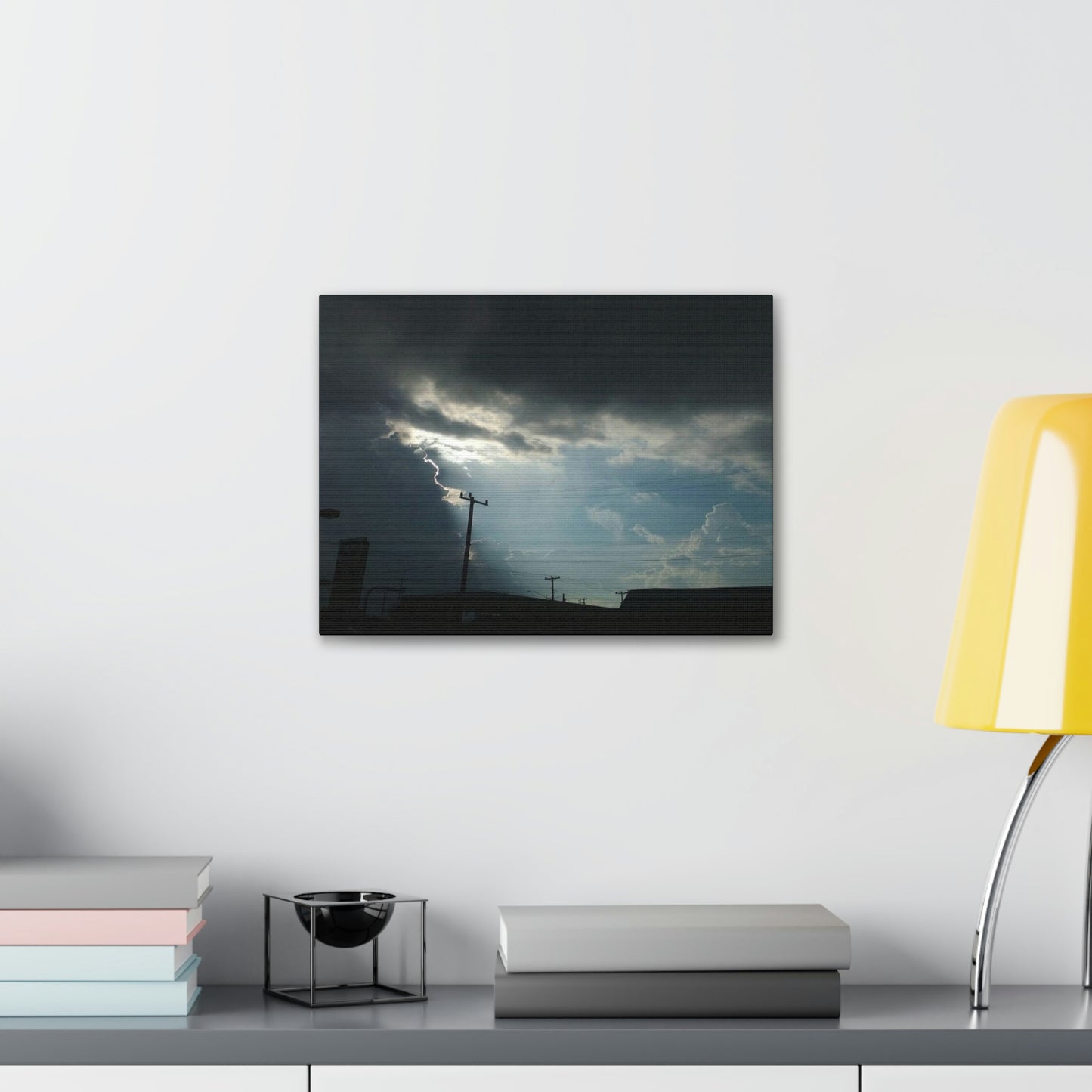 Sun Through Dark Clouds | Wall Art Canvas | Heavens Collection