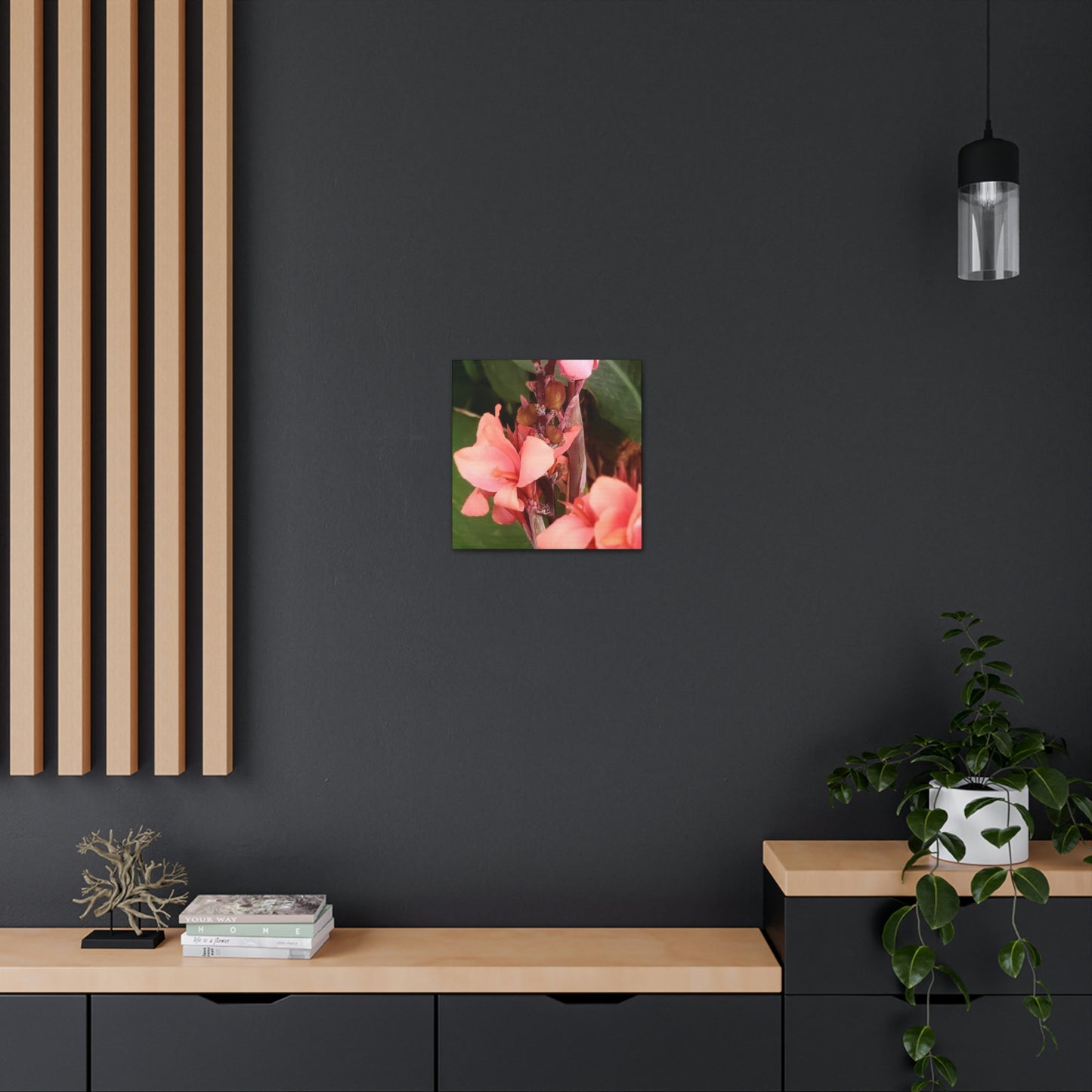 Art Prints & Wall Art, Canvas Gallery with Pink Canna Flower