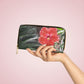 Peach Hibiscus | High Bloom Collection | Zipper Wallet | Life By Ortavia
