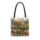 Flowers On A Rugged Fence | Tote Bag | High Bloom Collection | Life By Ortavia