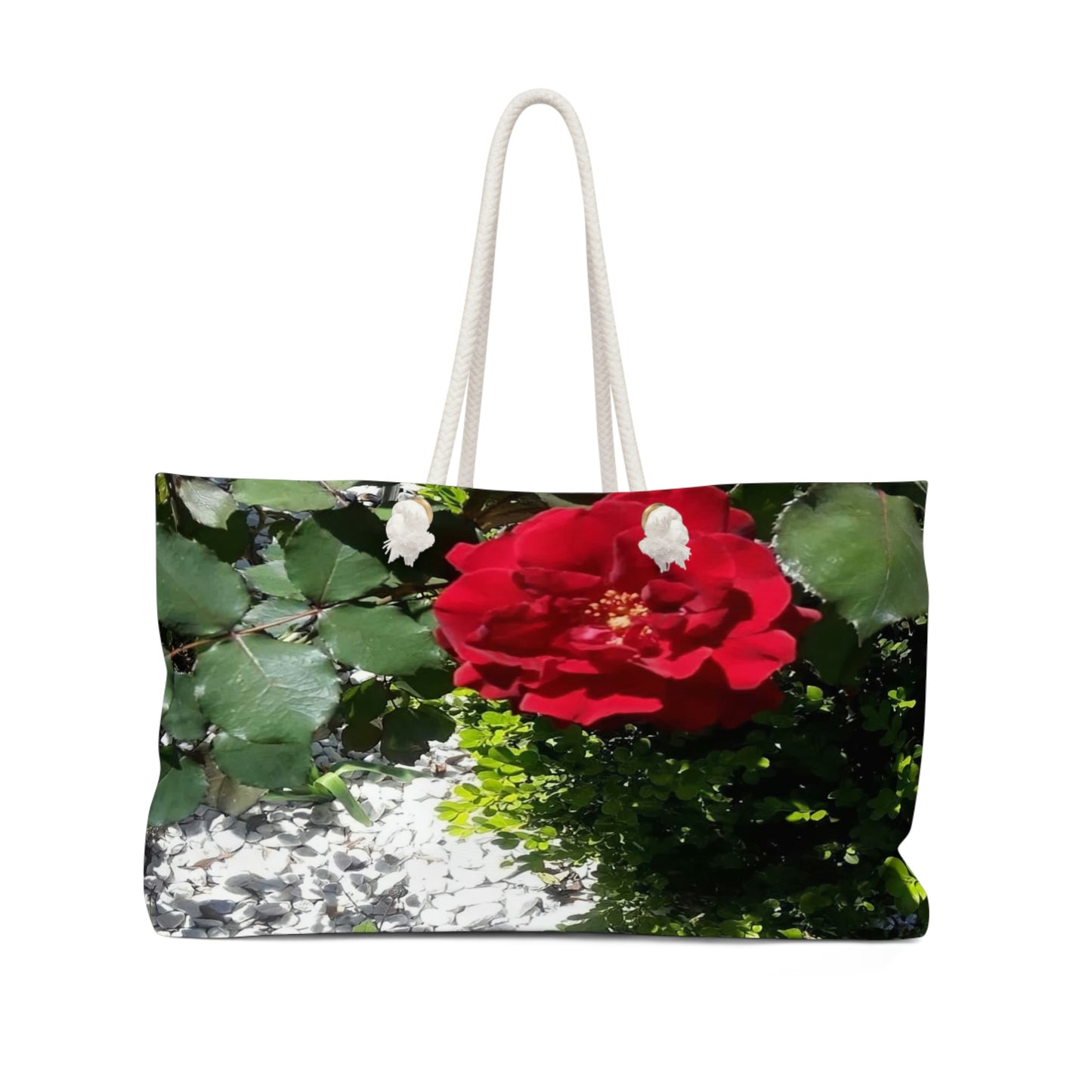Europeana Red Rose | High Bloom Collection | Weekender Bag 24" x13" | Life By Ortavia