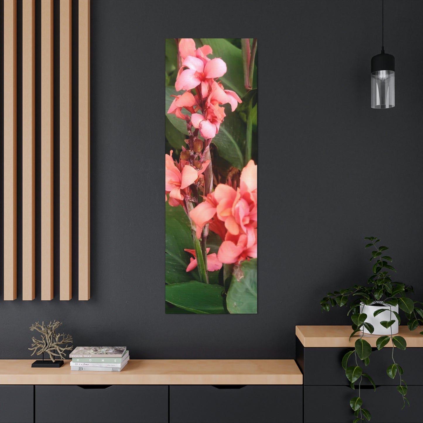 Art Prints & Wall Art, Canvas Gallery with Pink Canna Flower