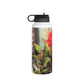 Red Canna | Stainless Steel Water Bottle, Standard Lid | High Bloom Collection | Life By Ortavia