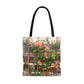 Flowers On A Rugged Fence | Tote Bag | High Bloom Collection | Life By Ortavia