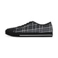 Women's Low Top Sneakers with Vintage Newspaper Window Design