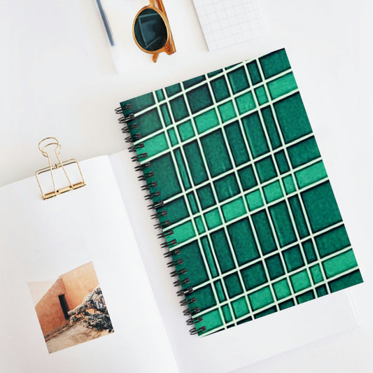 Sea Green | Spiral Notebook 118 pg Ruled | Vintage Window Collection | Life By Ortavia