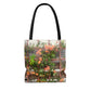 Flowers On A Rugged Fence | Tote Bag | High Bloom Collection | Life By Ortavia