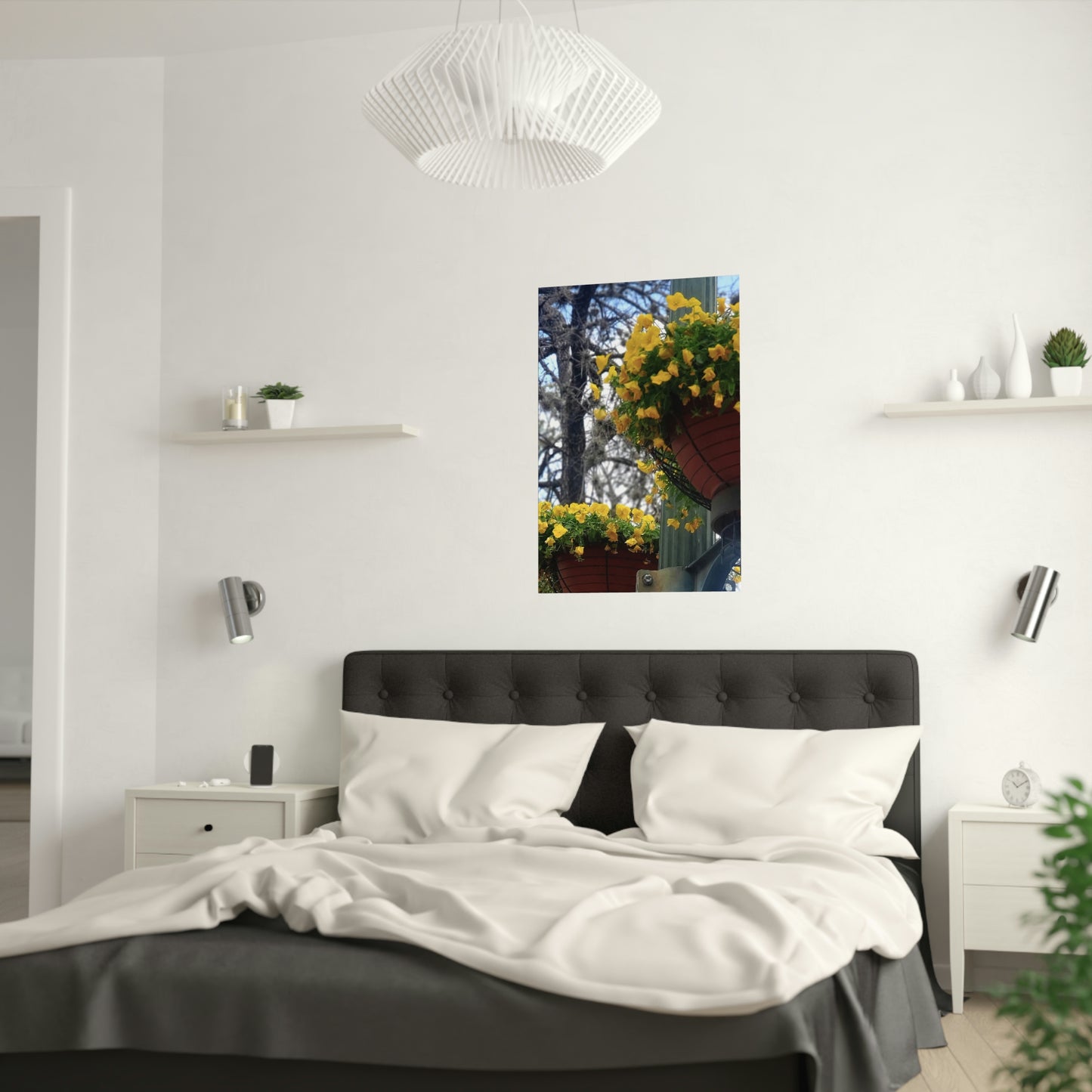 Yellow Pansies Downtown | Satin Posters (210gsm) | High Bloom Collection | Life By Ortavia