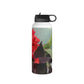 Red Canna | Stainless Steel Water Bottle, Standard Lid | High Bloom Collection | Life By Ortavia