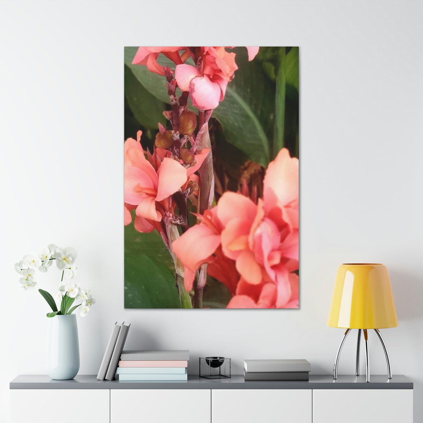Art Prints & Wall Art, Canvas Gallery with Pink Canna Flower