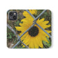 Sunflower Behind A Fence | Folio Phone Case | High Bloom Collection | Life By Ortavia