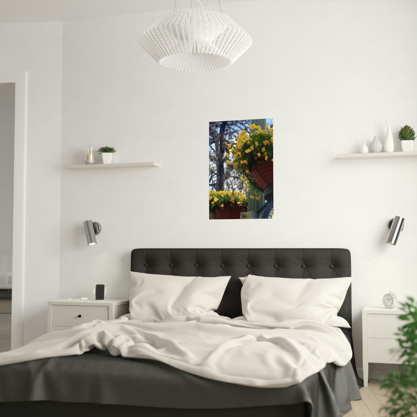 Yellow Pansies Downtown | Satin Posters (210gsm) | High Bloom Collection | Life By Ortavia