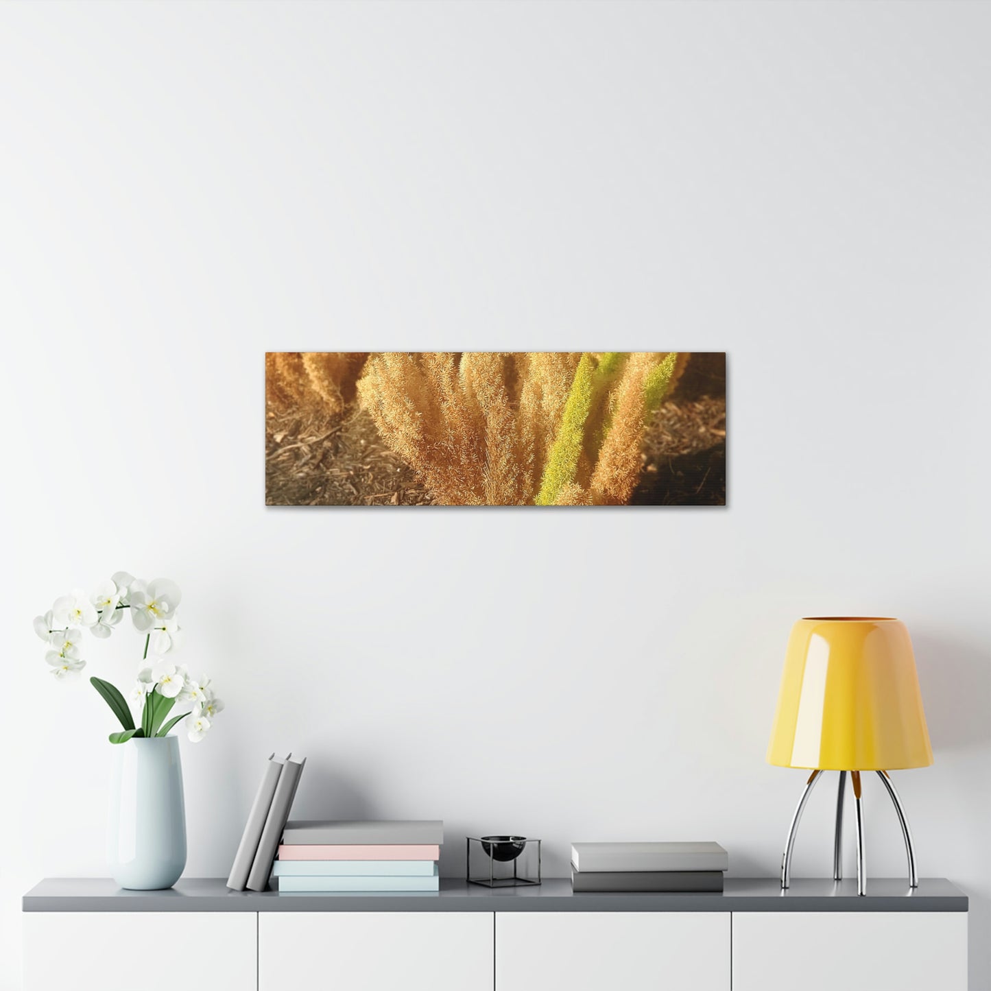 Golden Foxtail Fern | Wall Art Canvas | High Bloom Collection | Life By Ortavia