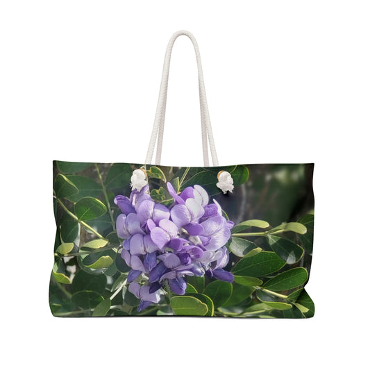 Purple Texas Mountain Laurel | Weekender Bag 24" x13"