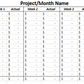 Automatic 4 Payment Budget Spreadsheet