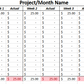 Automatic 4 Payment Budget Spreadsheet