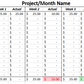 Automatic 4 Payment Budget Spreadsheet
