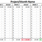 Automatic 4 Payment Budget Spreadsheet