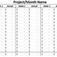 Automatic 4 Payment Budget Spreadsheet