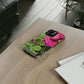 Dear Pink Rosa | Phone Case with Card Holder | High Bloom Collection | Life By Ortavia