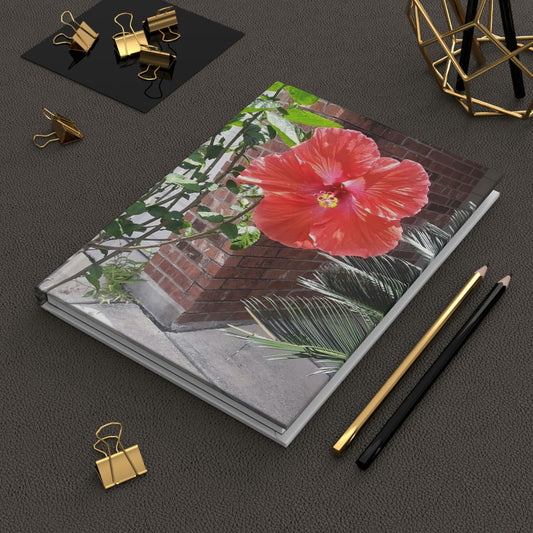 Peach Hibiscus Flower | Hardcover Matte Journal | High Bloom Collection | Life By Ortavia