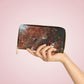 Red Autumn Leaves | High Bloom Collection | Zipper Wallet | Life By Ortavia