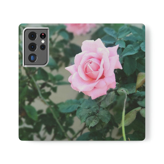 Focus on A Pink Rose | Folio Phone Case | High Bloom Collection | Life By Ortavia
