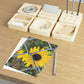 Sunflower Behind A Fence Fine Art Postcards
