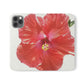 Peach Hibiscus White Background | Folio Phone Case | High Bloom Collection | Life By Ortavia