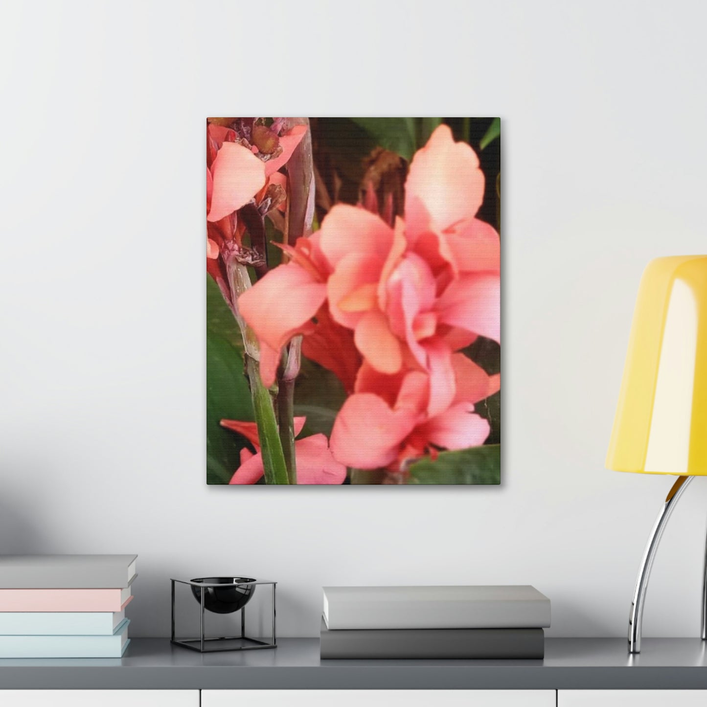 Art Prints & Wall Art, Canvas Gallery with Pink Canna Flower