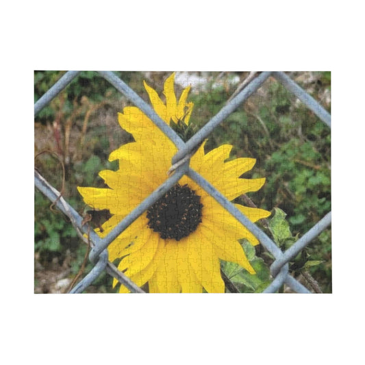 Sunflower Behind A Fence | 96 252 500 1000 pc Puzzle | Life By Ortavia