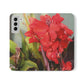 Red Canna | Folio Phone Case | High Bloom Collection | Life By Ortavia