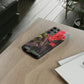 Red Canna | Phone Case With Card Holder | High Bloom Collection | Life By Ortavia