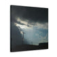 Sun Through Dark Clouds | Wall Art Canvas | Heavens Collection