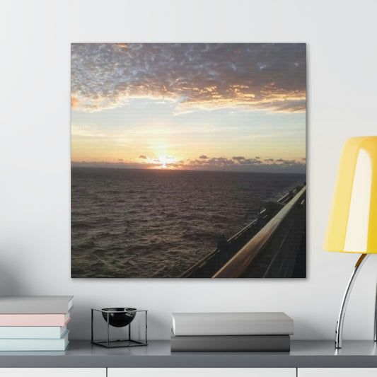 Sunrise In the Gulf of Mexico | Heavens Collection | Wall Art Print | Life By Ortavia