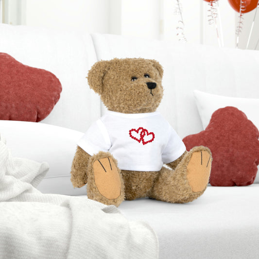 Plush Toy with T-Shirt Bear Elephant Sheep Bunny Gift for Him and Her Holiday Gifts