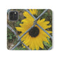 Sunflower Behind A Fence | Folio Phone Case | High Bloom Collection | Life By Ortavia