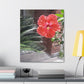 Art Prints & Wall Art, Gallery Canvas with Peach Hibiscus Flower