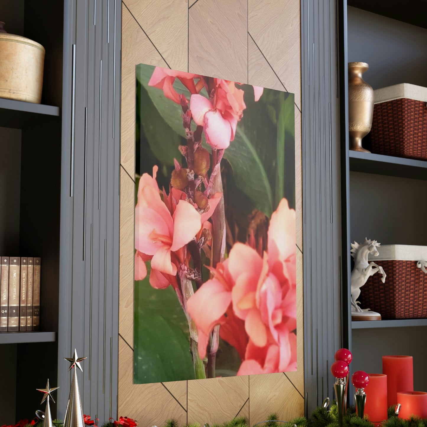 Art Prints & Wall Art, Canvas Gallery with Pink Canna Flower