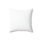 Spun Polyester Square Pillow with Sunflower Behind A Fence Design