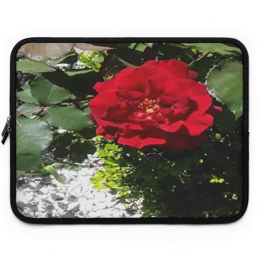 Laptop Sleeve Protecting Cover with Europeana Red Rose 7 Inch 10 Inch 13 Inch 15 Inch 17 Inch