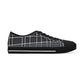 Women's Low Top Sneakers with Vintage Newspaper Window Design