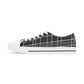 Women's Low Top Sneakers with Vintage Newspaper Window Design