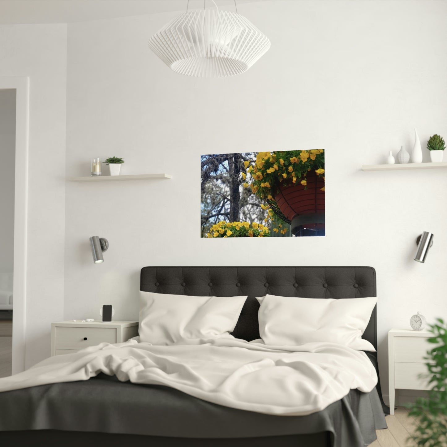 Yellow Pansies Downtown | Satin Posters (210gsm) | High Bloom Collection | Life By Ortavia