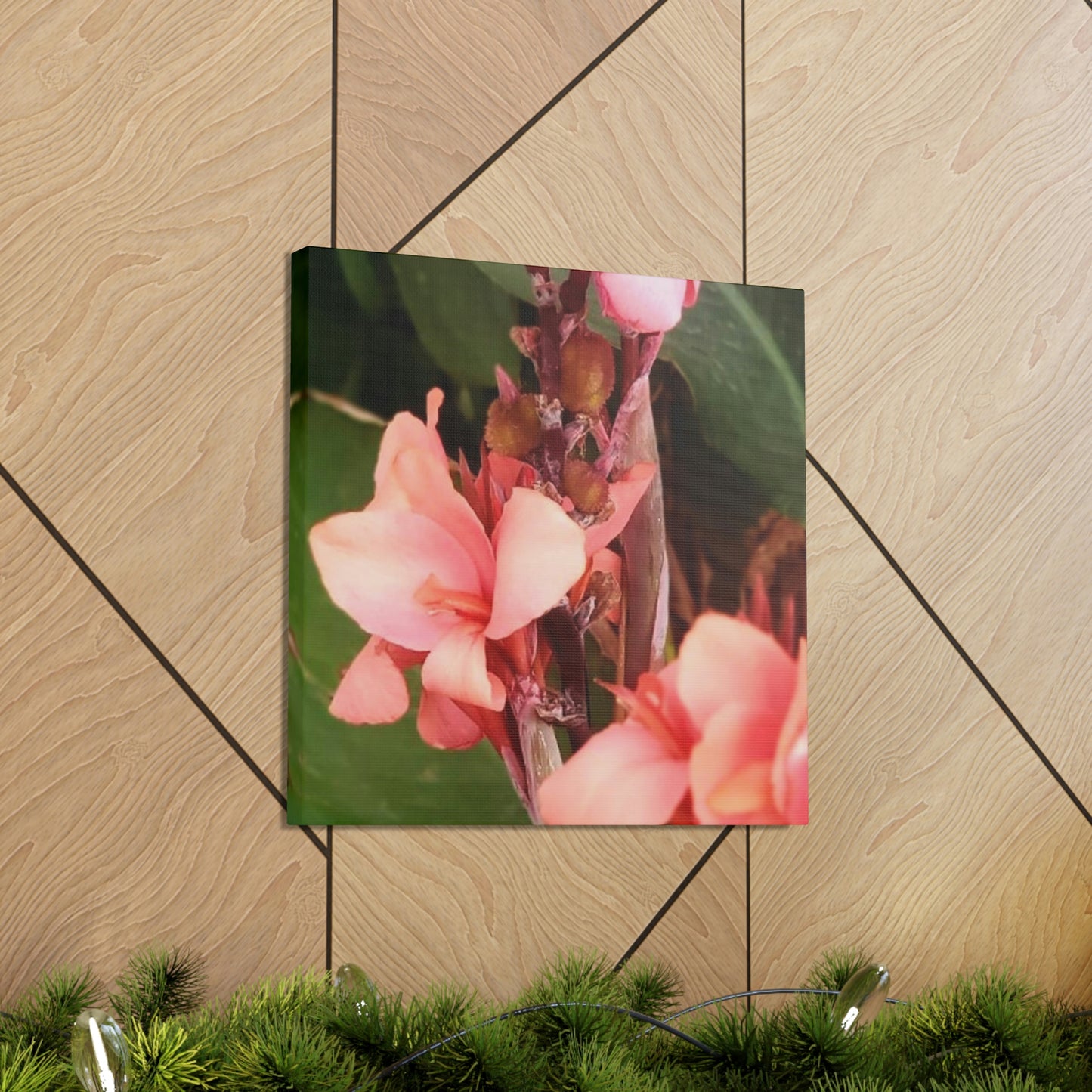 Art Prints & Wall Art, Canvas Gallery with Pink Canna Flower