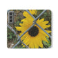 Sunflower Behind A Fence | Folio Phone Case | High Bloom Collection | Life By Ortavia