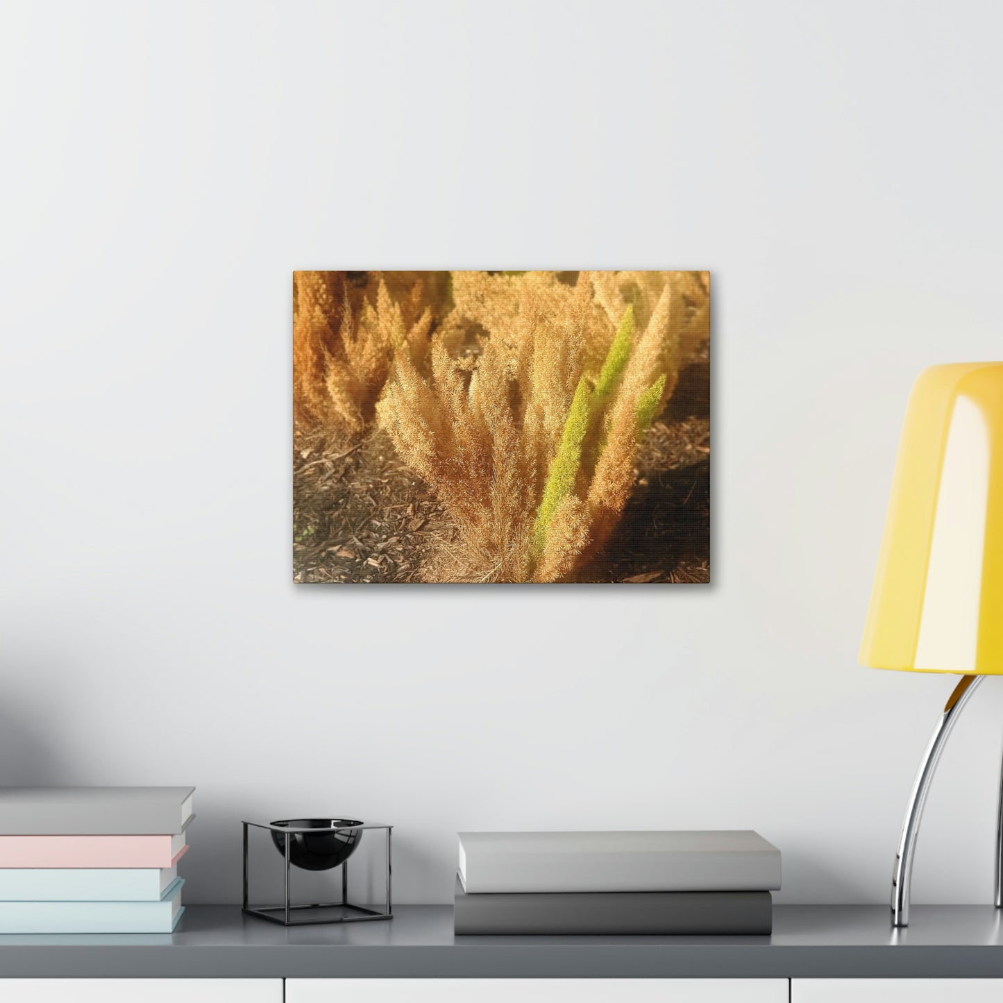 Golden Foxtail Fern | Wall Art Canvas | High Bloom Collection | Life By Ortavia