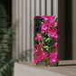 Phone Case With Card Holder with Hot Pink Bougainvillea Design