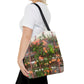 Flowers On A Rugged Fence | Tote Bag | High Bloom Collection | Life By Ortavia